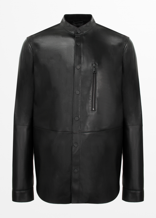 Рубашка кожаная ( Черный )