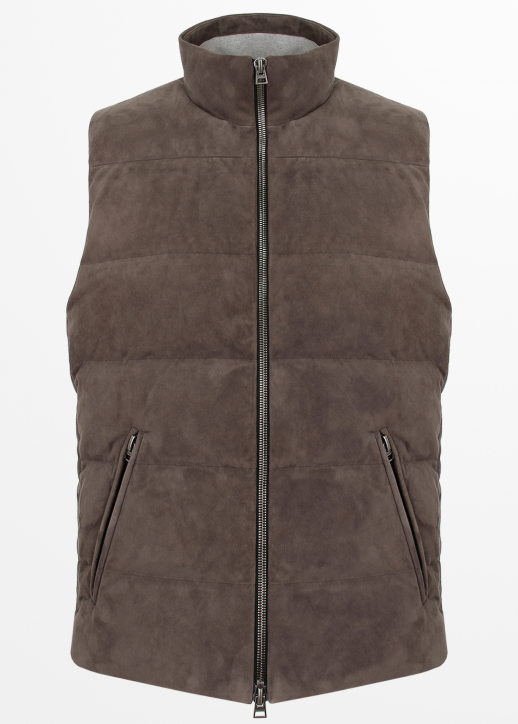 Жилетка замшевая ( Серый )